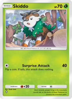 Skiddo - pokemon TCG Card