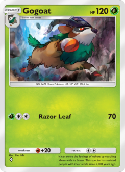 Gogoat - pokemon TCG Card