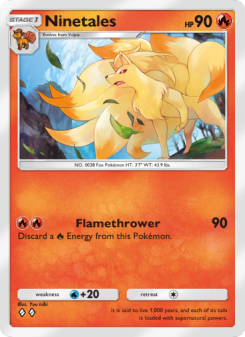 Ninetales - pokemon TCG Card