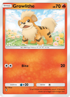 Growlithe - pokemon TCG Card