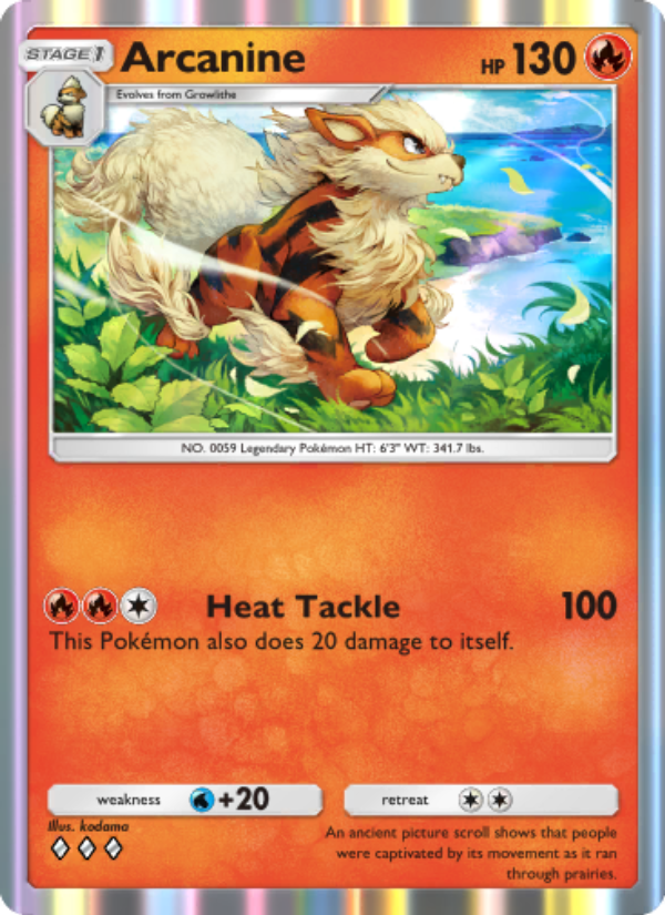 Arcanine - Pokémon TCG Card