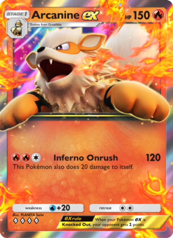 Arcanine ex - Pokémon TCG Card