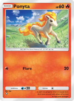 Ponyta - pokemon TCG Card