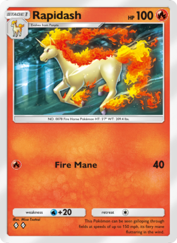 Rapidash - Pokémon TCG Card