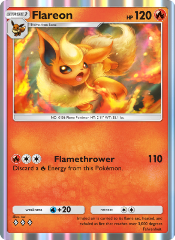 Flareon - Pokémon TCG Card
