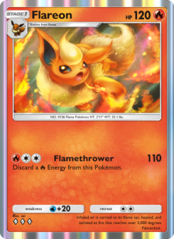 Flareon - pokemon TCG Card