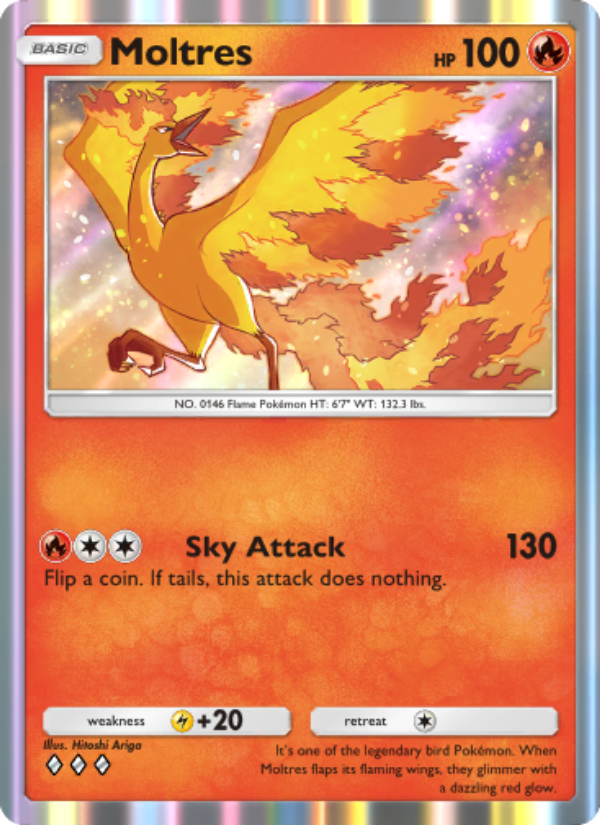 Moltres - Pokémon TCG Card