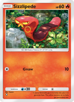 Sizzlipede - pokemon TCG Card