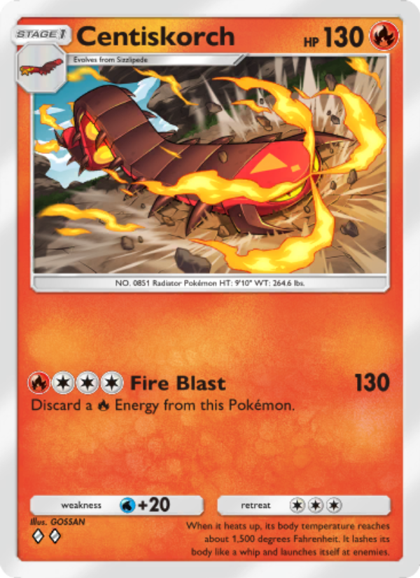 Centiskorch - Pokémon TCG Card
