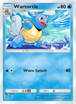 Wartortle - pokemon TCG Card