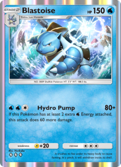 Blastoise - pokemon TCG Card