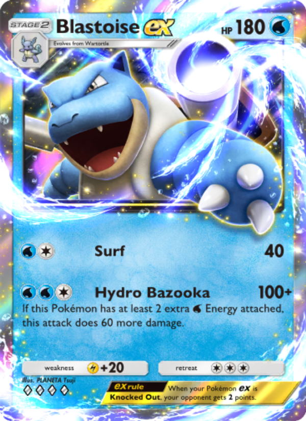 Blastoise ex - Pokémon TCG Card