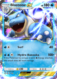 Blastoise ex - pokemon TCG Card