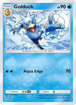 Golduck - pokemon TCG Card
