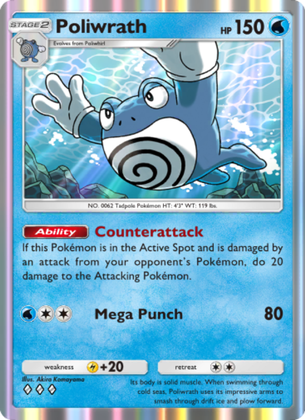 Poliwrath - Pokémon TCG Card