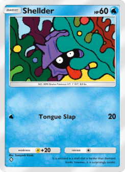 Shellder - pokemon TCG Card