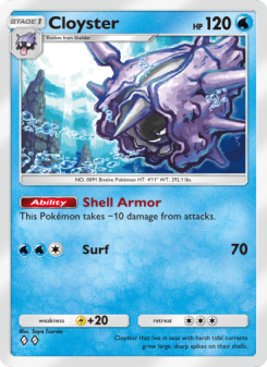 Cloyster - pokemon TCG Card