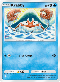Krabby - pokemon TCG Card