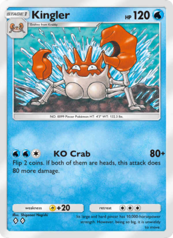 Kingler - Pokémon TCG Card