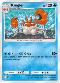 Kingler - pokemon TCG Card