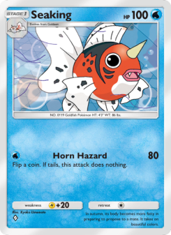 Seaking - pokemon TCG Card