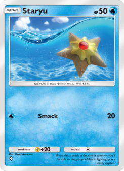 Staryu - pokemon TCG Card