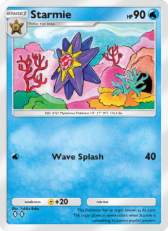 Starmie - pokemon TCG Card