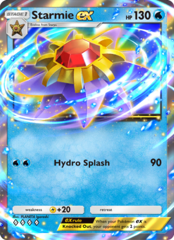 Starmie ex - Pokémon TCG Card