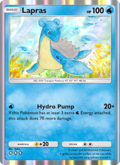 Lapras - pokemon TCG Card