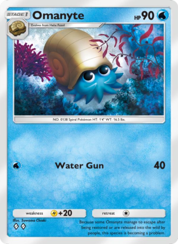 Omanyte - Pokémon TCG Card