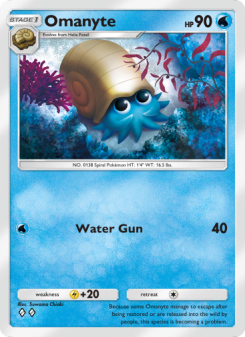 Omanyte - pokemon TCG Card