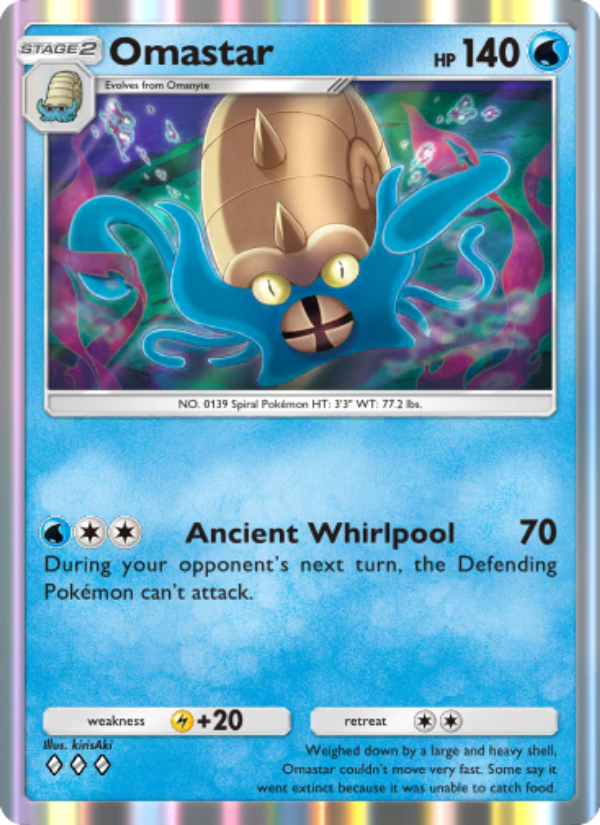 Omastar - Pokémon TCG Card