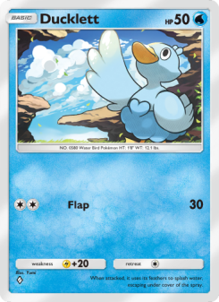 Ducklett - pokemon TCG Card
