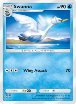 Swanna - pokemon TCG Card