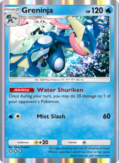 Greninja - pokemon TCG Card
