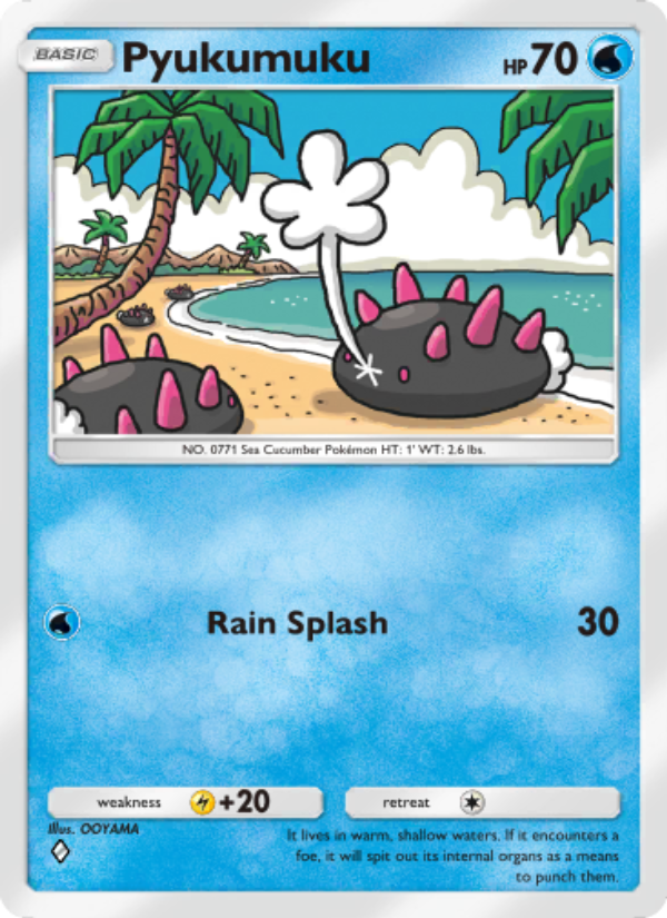 Pyukumuku - Pokémon TCG Card