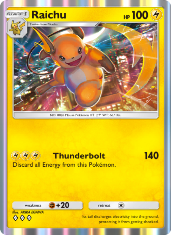 Raichu - Pokémon TCG Card