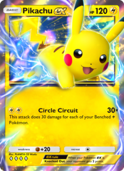 Pikachu ex - pokemon TCG Card