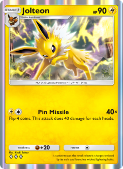 Jolteon - pokemon TCG Card