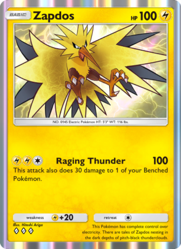 Zapdos - Pokémon TCG Card