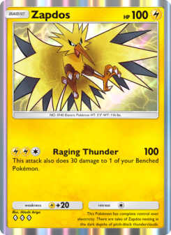 Zapdos - pokemon TCG Card