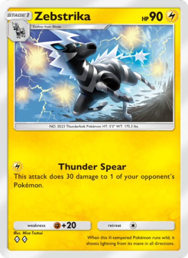 Zebstrika - Pokémon TCG Card