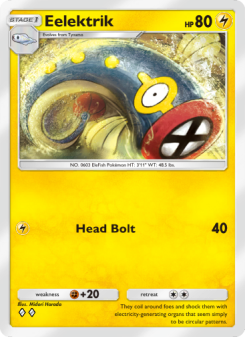 Eelektrik - pokemon TCG Card