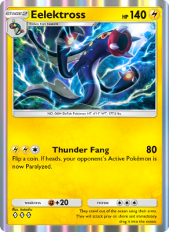 Eelektross - pokemon TCG Card