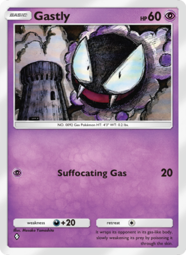 Gastly - Pokémon TCG Card