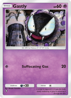 Gastly - pokemon TCG Card