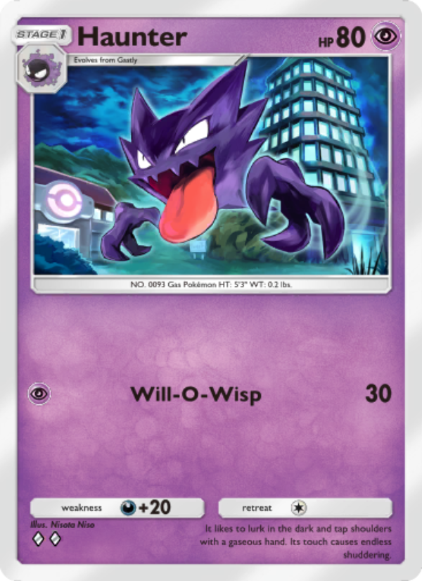 Haunter - Pokémon TCG Card