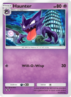 Haunter - pokemon TCG Card