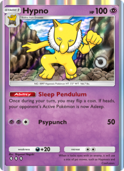 Hypno - pokemon TCG Card