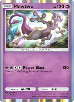 Mewtwo - pokemon TCG Card